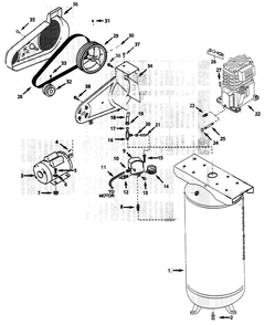 Part Location Diagram of MC037001SJ Campbell Hausfeld Motor 230v